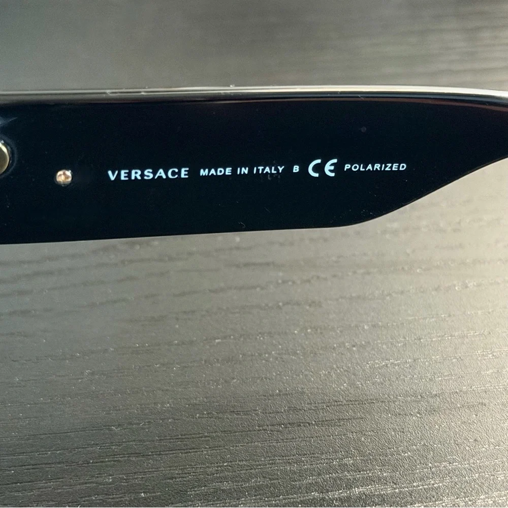 55MM Versace Square Polarized Sunglasses